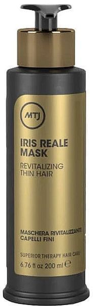Восстанавливающая и объемная маска для тонких волос - MTJ Cosmetics Reale Iris Mask 200ml 2 фото