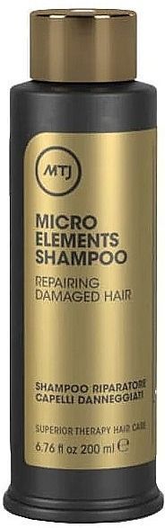 Реструктурувальний шампунь для пошкодженого волосся - MTJ Cosmetics Superior Therapy Microelements Shampoo 200 мл 2 фото